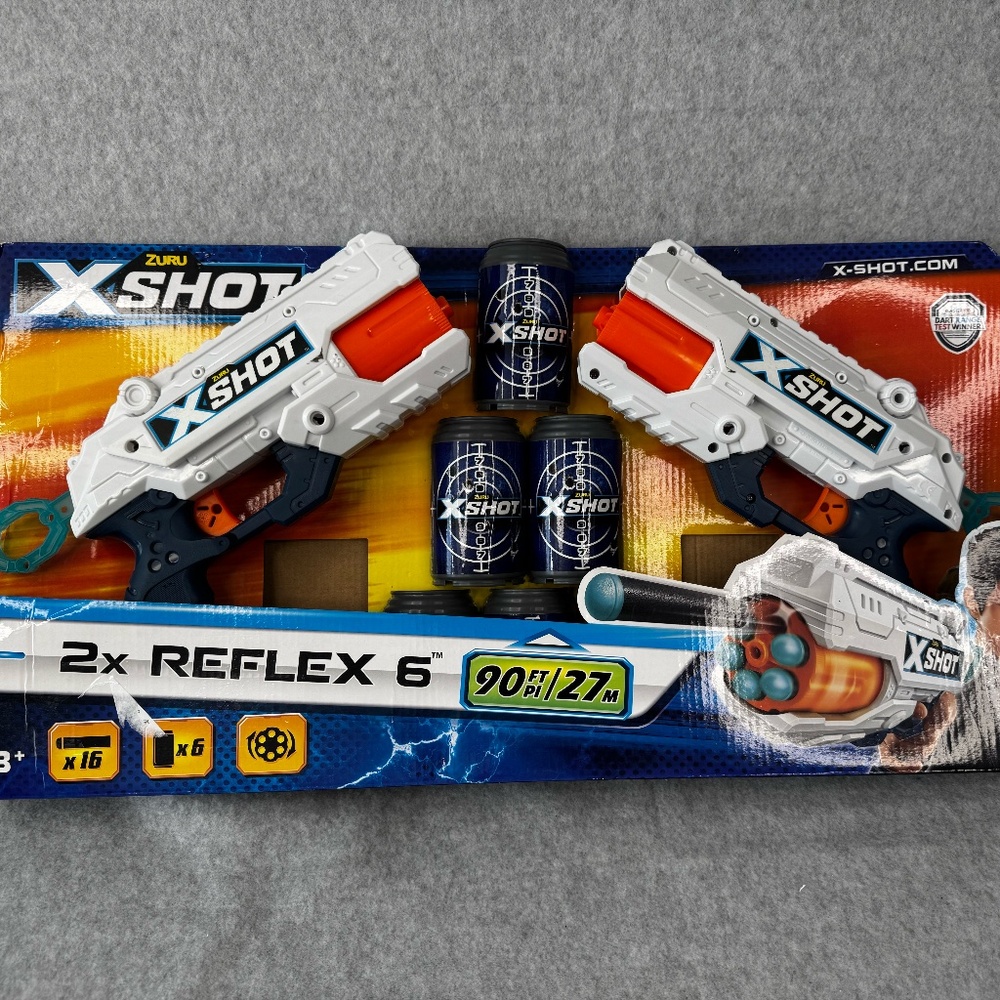 Zuru Xshot 2X Reflex 6 Brand New in Box